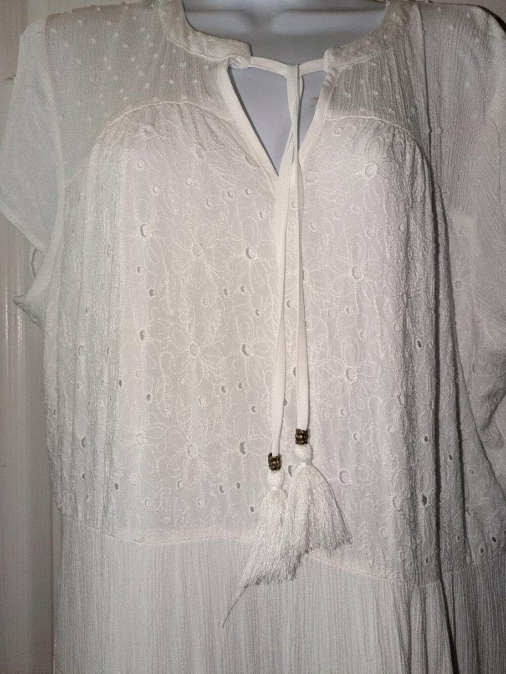 White dress from Sonoma size extra large like new - Picture 2 of 4